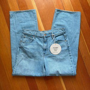 NWT Snacks from MOTHER "The Fun Dip Puddle" Denim Jeans Women's Size 29